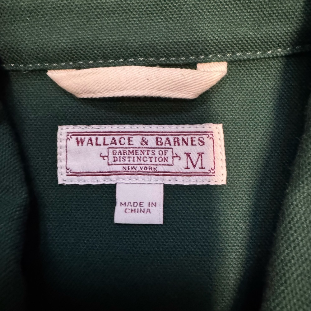 Wallace & Barnes Duck Canvas Utility Chore Jacket Green Mens medium J Crew Coat - Picture 8 of 15